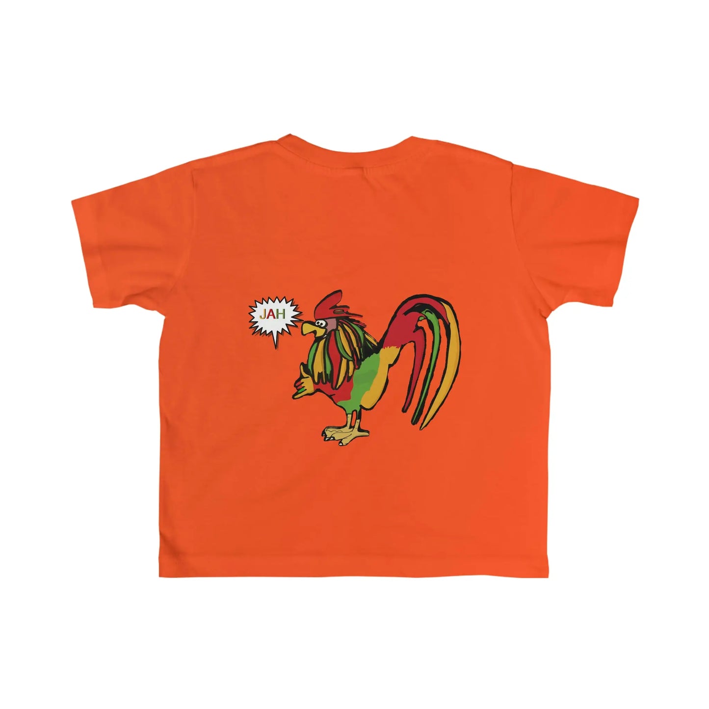 Kid's Rasta Rooster JAH Jersey Tee Printify