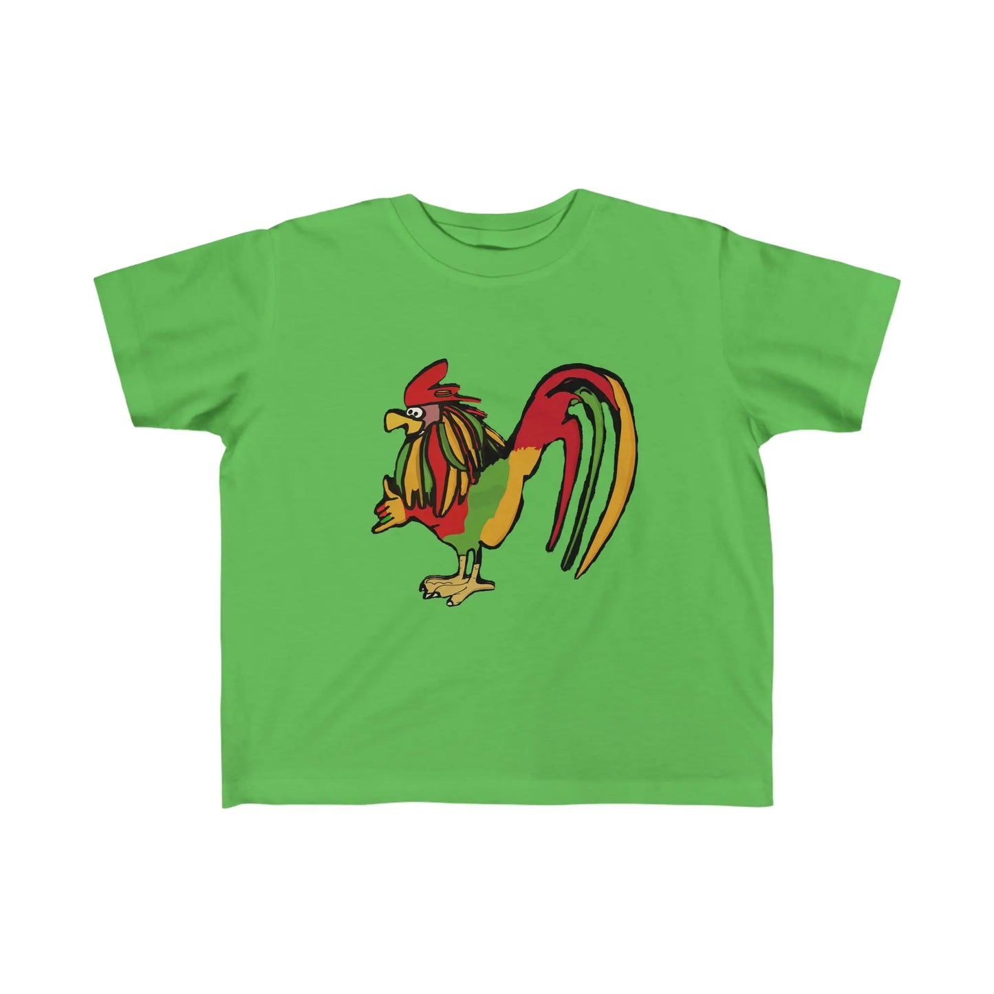 Kid's Rasta Rooster JAH Jersey Tee Printify