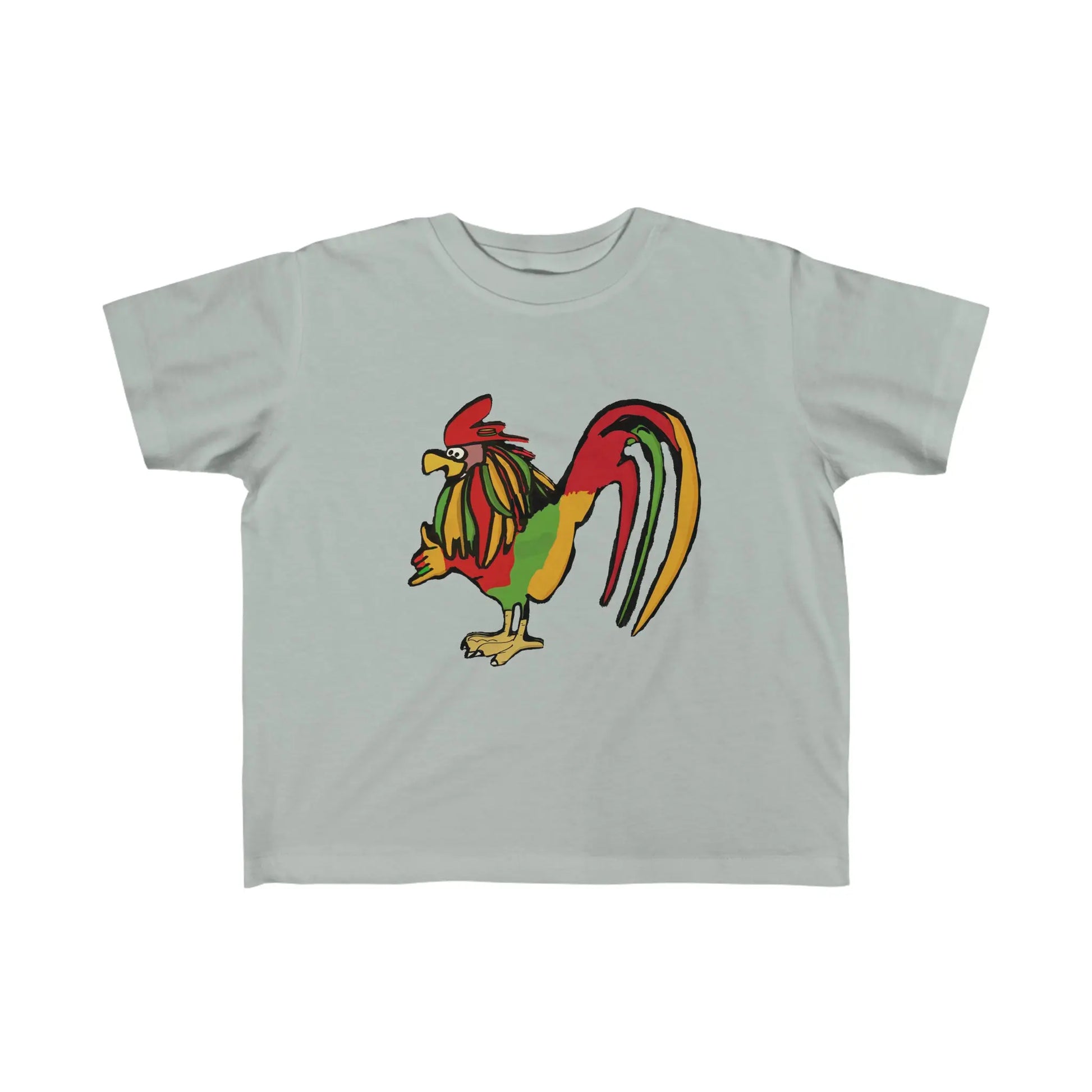 Kid's Rasta Rooster JAH Jersey Tee Printify